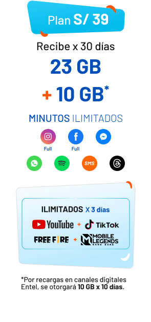 Plan 39 Entel Perú